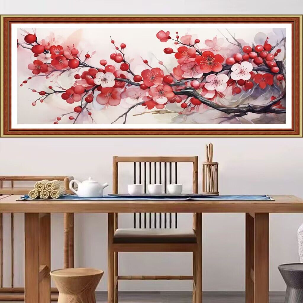 Home Textiles Discount - Estilo chinês Impresso Ponto Cruz Bordado