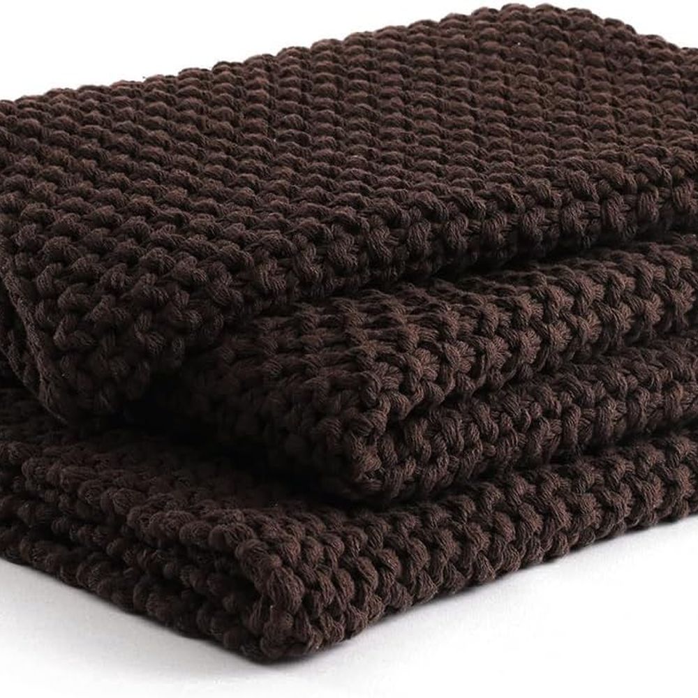 Throw Blanket Chunky Knit - Cobertor de malha de algodão grosso,