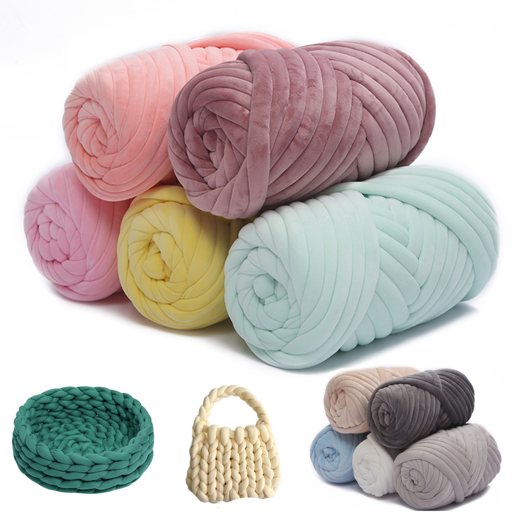 Throw Blanket Chunky Knit - Fio De Tubo De Lã De