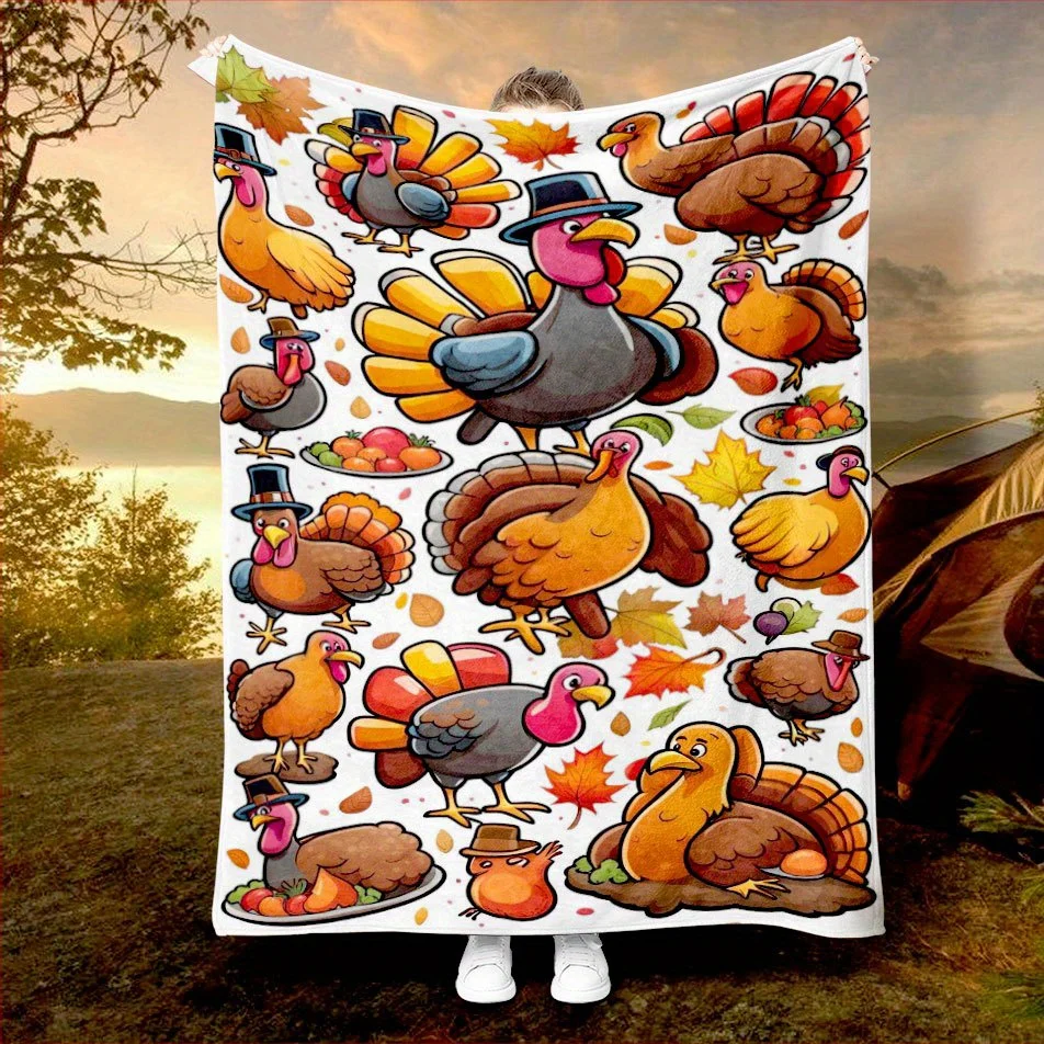 Home Textiles Turkey - Cobertor de ação de graças turquia,