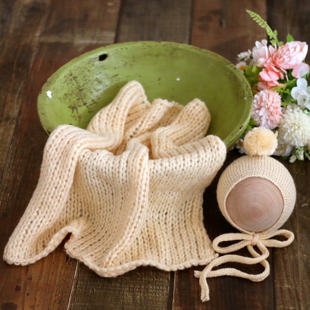Throw Blanket Chunky Knit - Cobertor de Bebê de Mohair Tricotado
