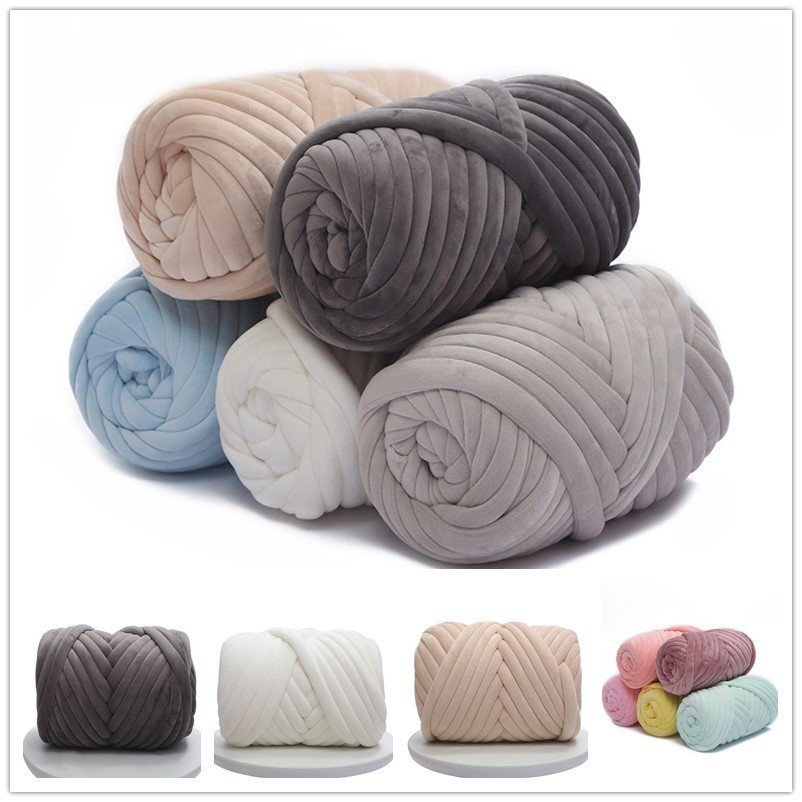 Throw Blanket Chunky Knit - Fio Chunky Super Velvet, Thread Gigante