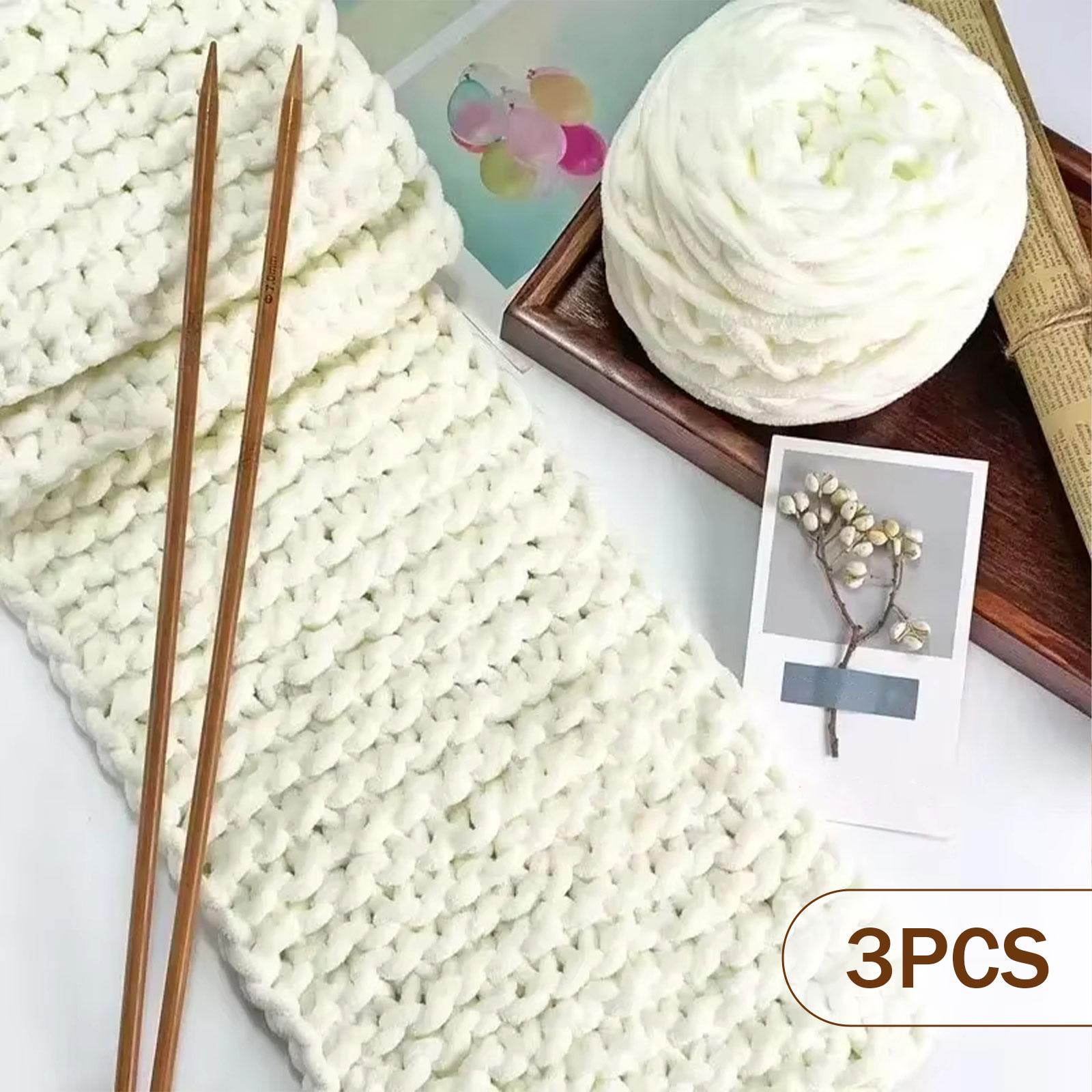 Fio Super Grosso de Poliéster  - Throw Blanket Chunky Knit avaliação e preço