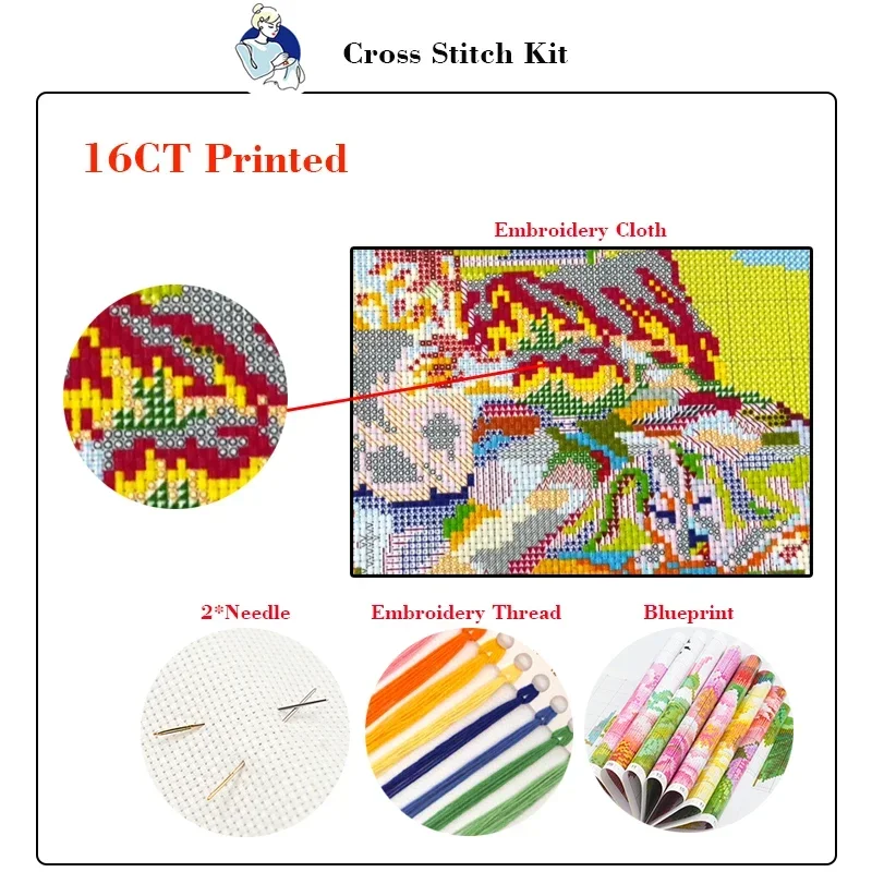Kit de Ponto Cruz JoySunday co - Home Textiles Discount avaliação e preço