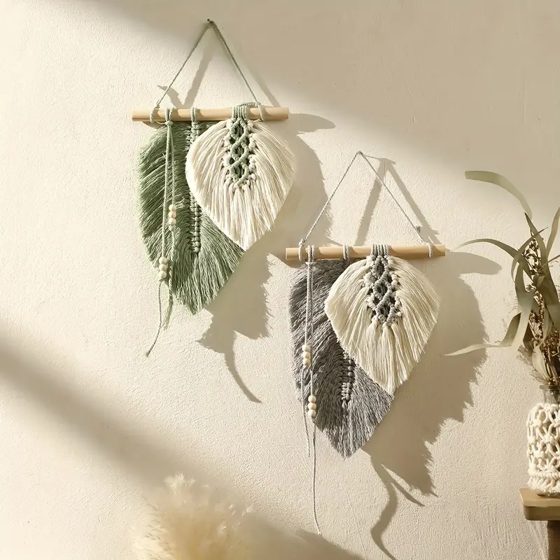 Pendurado na parede de folhas  - Home Textiles Discount avaliação e preço