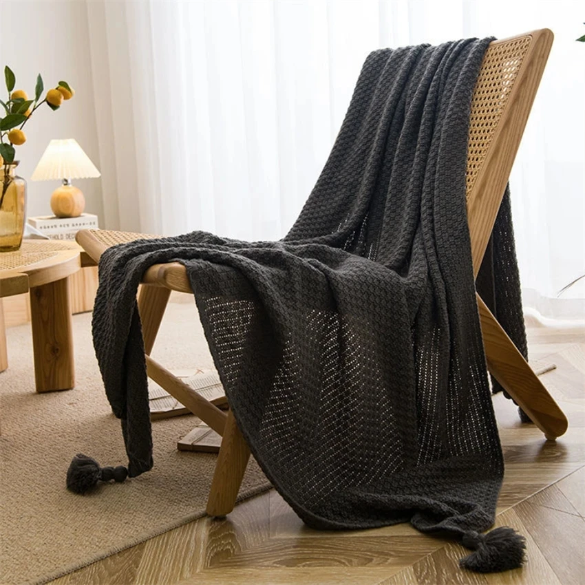 Cobertores Nórdicos para Cama, - Throw Blanket Chunky Knit avaliação e preço