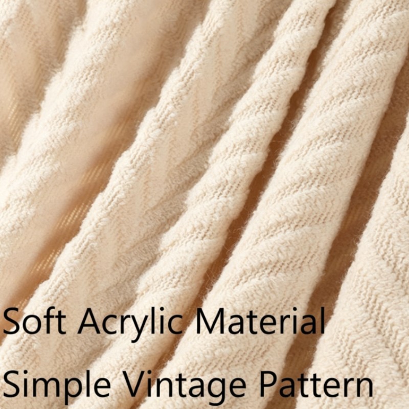 Manta de Luxo Grossa Creme Mac - Throw Blanket Chunky Knit avaliação e preço